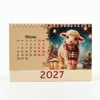 Календарь 2027 настольный, домик &laquo;Ретро&raquo; 14&times;20 см