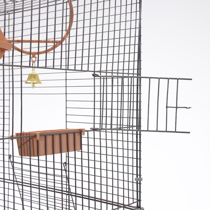 Клетка для птиц Клетка для птиц "Пижон" №104-Б, разборная, 2 секции, 58 х 40 х 88см, бежевая