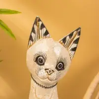 Сувенир &laquo;Кошка&raquo;, белая, 60&times;12&times;6 см, дерево, МИКС