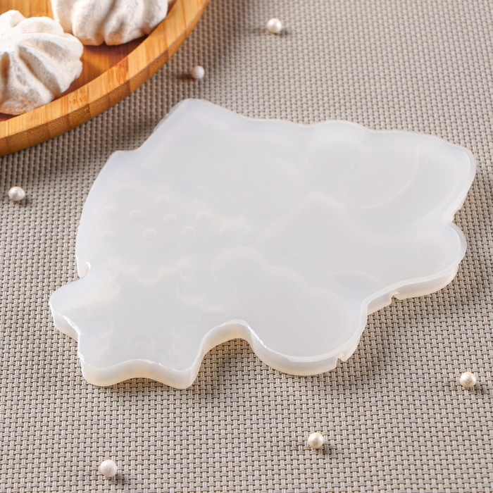 Силиконовый молд для леденцов и шоколада «Новогодние леденцы», 15×13 см, цвет прозрачный Силиконовый молд для леденцов и шоколада «Новогодние леденцы», 15×13 см, цвет прозрачный