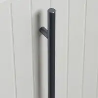 Ручка рейлинг ТУНДРА, облегчённая, d=12 мм, м/о 192/300 мм, внеш. ножка, цвет графит