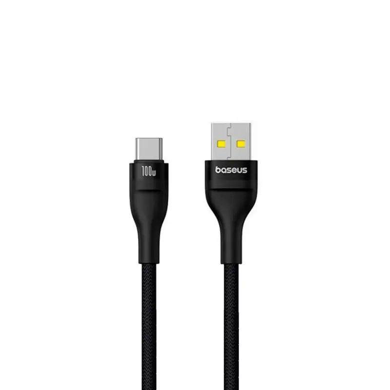 Кабель USB на Type-C 2M 100W Flash 2 Charging Baseus P10311804111-01 черный