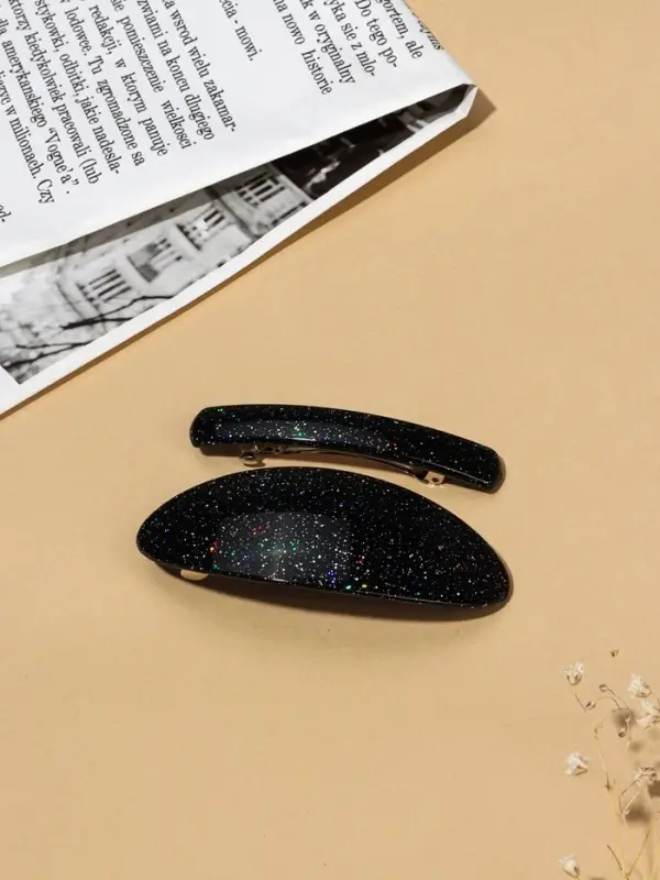 Заколка - автомат для волос &laquo;Звёздное небо&raquo;, набор 2 шт., 9 см и 7.5 см