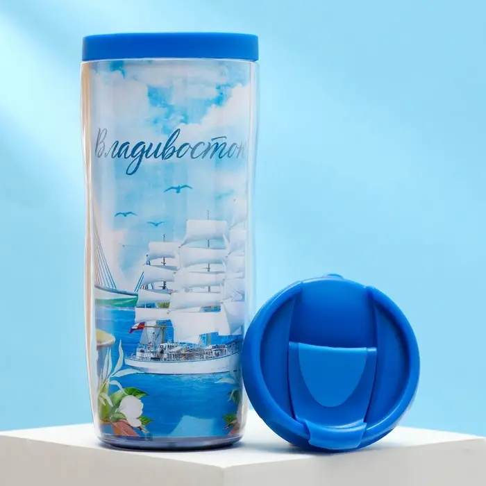 Термостакан со вставкой «Владивосток. Корабль», 350 мл Термостакан со вставкой «Владивосток. Корабль», 350 мл