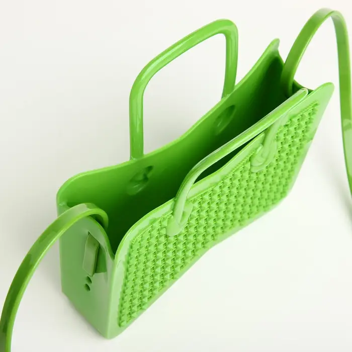 Сумка детская для девочки без застёжки, зелёная