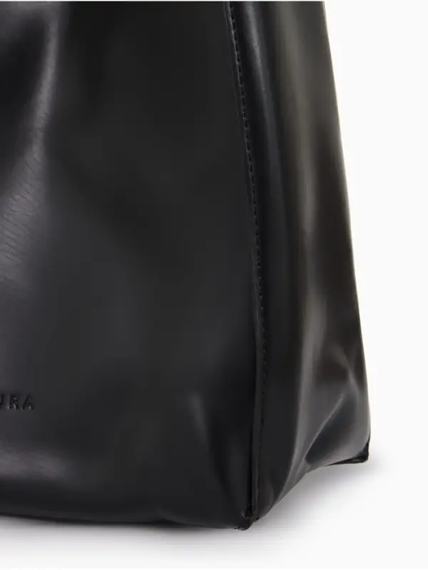 Сумка женская TEXTURA на винтовом замке, 24&times;11&times;24 см, чёрная