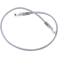 Патч-корд TWT TWT-45-45-0.5-GY UTP кат.5e, 0.5 м, серый