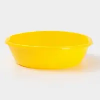 Таз 3л с ручками круг, цвет МИКС