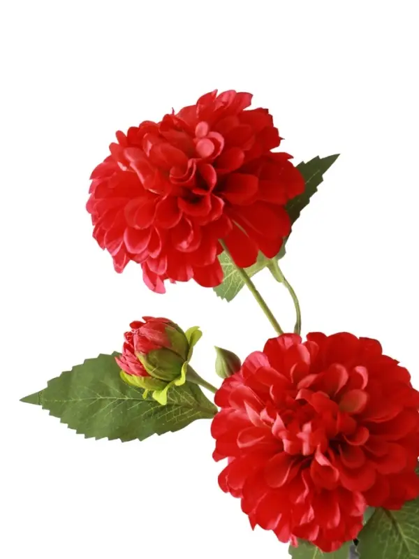 Цветы искусственные &laquo;Хризантема Бранхил черри&raquo;, d=9 см, h=49 см, красные