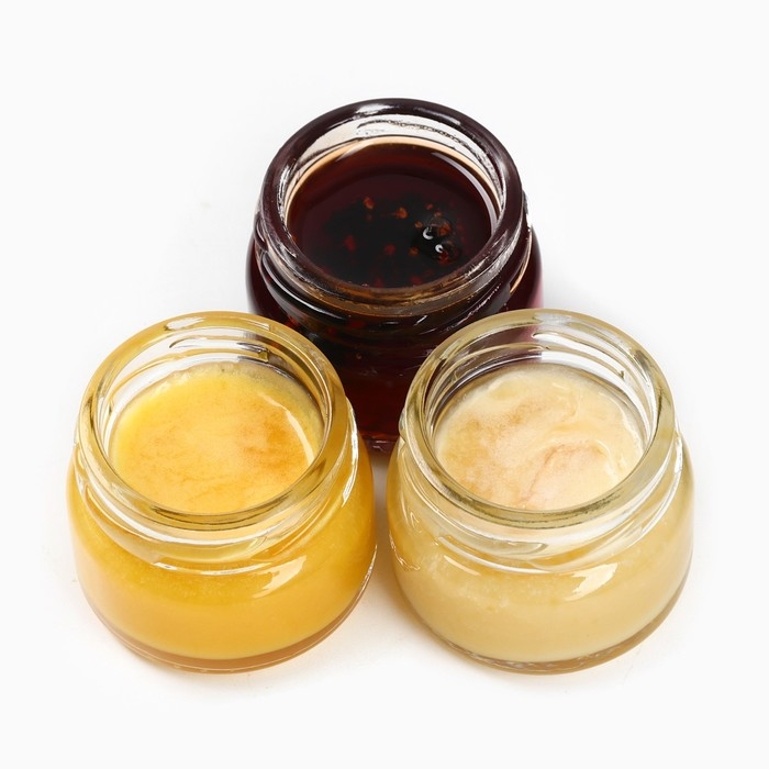 Новый год! Подарочный набор «Согревайся этой зимой», два Мёд кремовыйа и варенье с шишками, 3 х 30 г Новый год! Подарочный набор «Согревайся этой зимой», два Мёд кремовыйа и варенье с шишками, 3 х 30 г