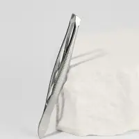 Пинцет скошенный, широкий, 8.5 см