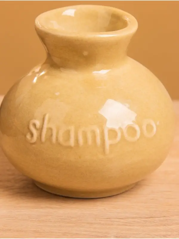 Ёмкость для шампуня, 8.5&times;8.5&times;11 см, керамика, бежевая