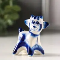 Фигурка фарфор &laquo;Сеня козлёнок&raquo;, 5.5 см, гжель