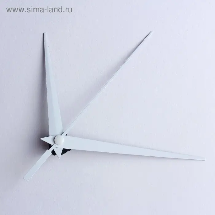 Комплект из 3-х стрелок для часов, 75,93,143 мм, (фасовка 100 наборов), белые Комплект из 3-х стрелок для часов, 75,93,143 мм, (фасовка 100 наборов), белые