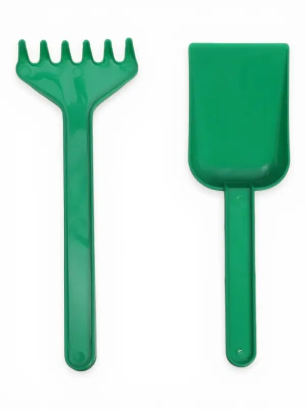 Набор игрушек для песочницы: ведёрко, 4 формочки для песка, грабли, лопатка, МИКС