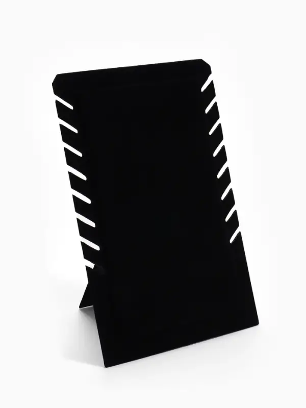 Подставка под кулоны и цепочки QF, 8 мест, 19.5&times;2&times;28.8 см, чёрная