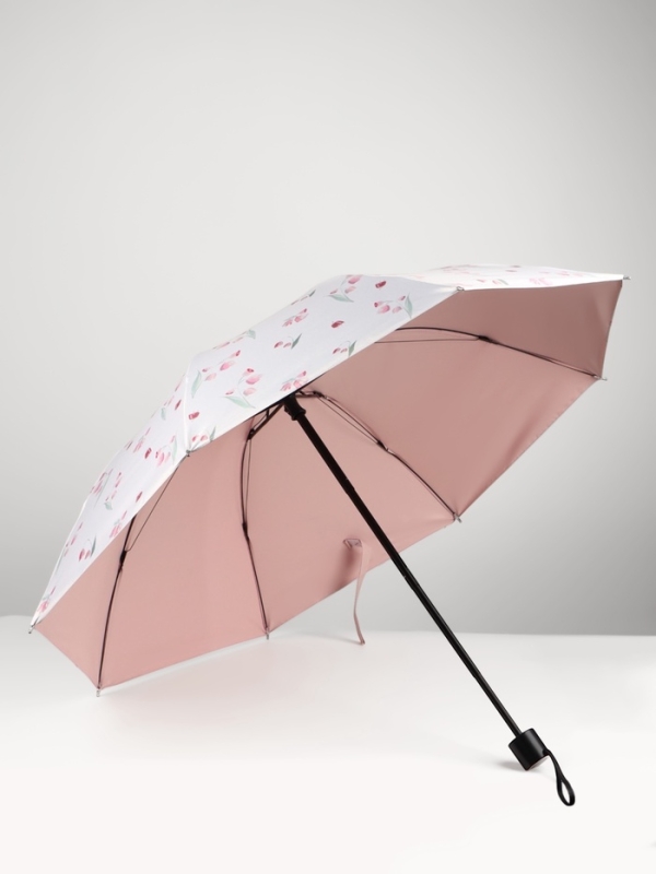 Зонт механический «Цветы», 4 сложения, 8 спиц, R=48/56 см, d=96 см, МИКС Зонт механический «Цветы», 4 сложения, 8 спиц, R=48/56 см, d=96 см, МИКС