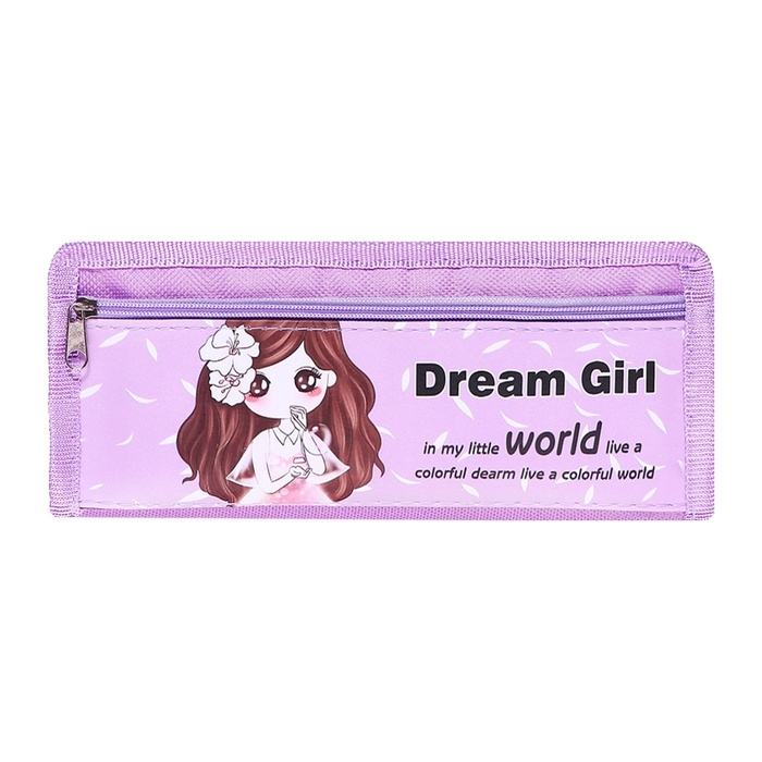 Пенал школьный  Пенал школьный "Аниме" на молнии, 2 отделения, МИКС