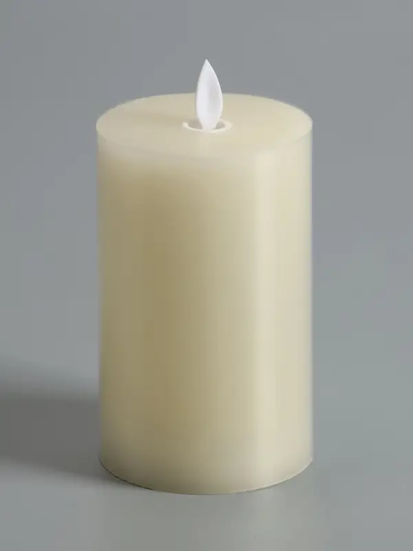 Светодиодная свеча восковая "Белая", 15x7 см, АААx3 (не в компл.), Т/БЕЛЫЙ