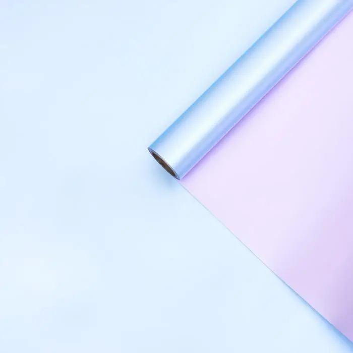 Пленка для цветов &laquo;Двухцветная&raquo; васильковый, лаванда, 0.58&times;10 м