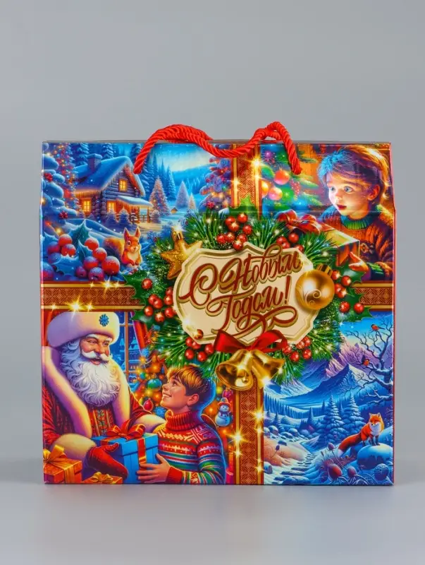Коробка подарочная складная Коробка подарочная складная "Зимняя сказка" 23 х 10 х 22 см