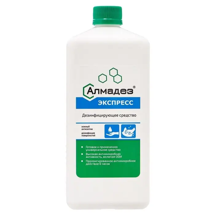 Антисептик &laquo;Алмадез-Экспресс&raquo;, кожный, дезинфекция поверхностей, 1 л