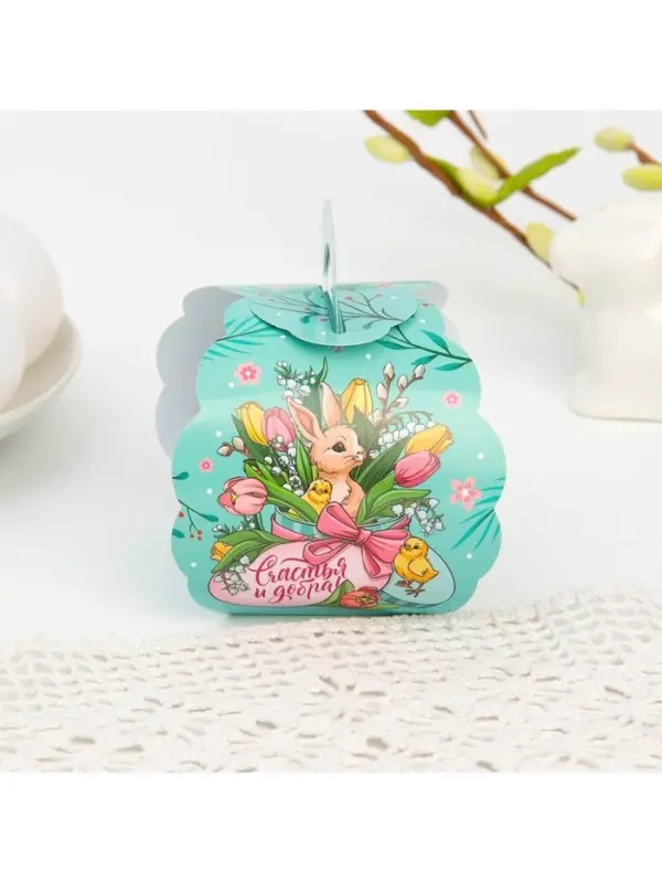 Коробочка подарочная для яйца &laquo;Кролик&raquo; на пасху, 25&times;30 см