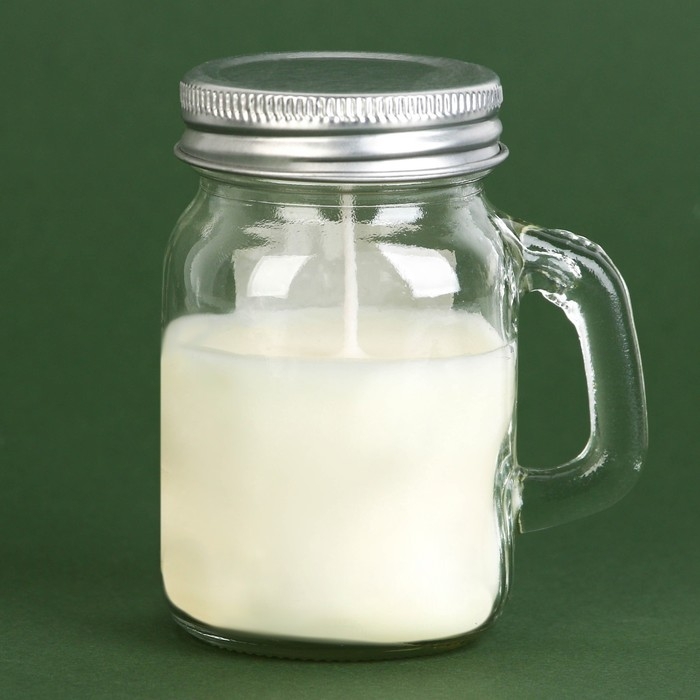 Новогодняя свеча в банке с ручкой «Новый год: Тепла и уюта», аромат ваниль Новогодняя свеча в банке с ручкой «Новый год: Тепла и уюта», аромат ваниль