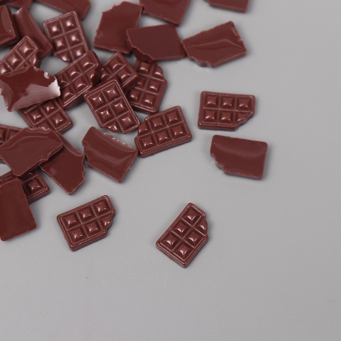 Декор для творчества акрил Декор для творчества акрил "Плитка шоколада" набор 60 шт 1,2х0,7 см