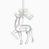 Ёлочная игрушка &laquo;Зимнее волшебство. Гордый олень&raquo;, 13&times;8 см, прозрачный перелив
