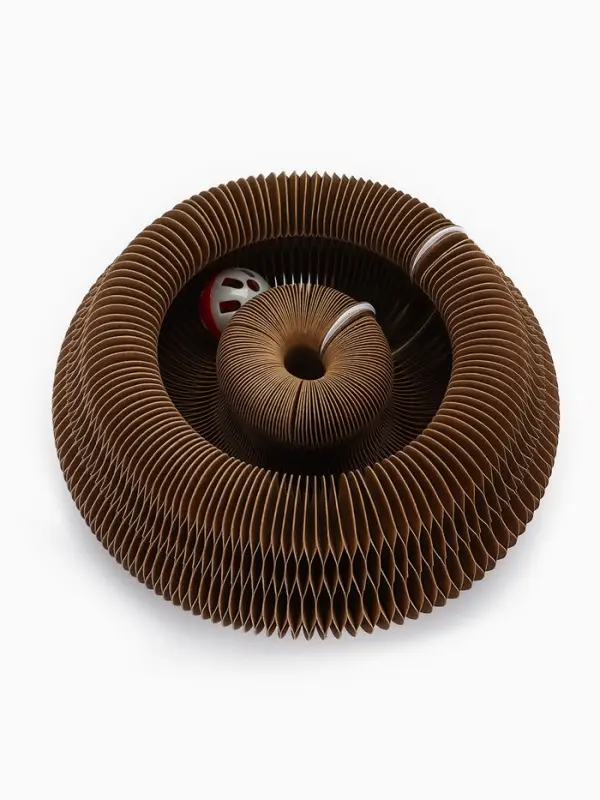 Когтеточка - игрушка &laquo;Пижон. Бублик&raquo;, 11&times;11&times;7/20&times;11 см, гофрокартон, коричневая