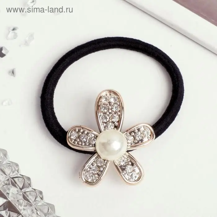 Резинка для волос Резинка для волос "Венера" цветок, 4х3 см