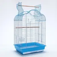 Клетка для птиц Bd-3/1o, раскрывающаяся крыша, 47.5&times;37&times;70 см, голубая