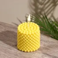 Свеча фигурная формовая &laquo;Столб шарики&raquo;, 6&times;6&times;7 см, соевый воск, МИКС