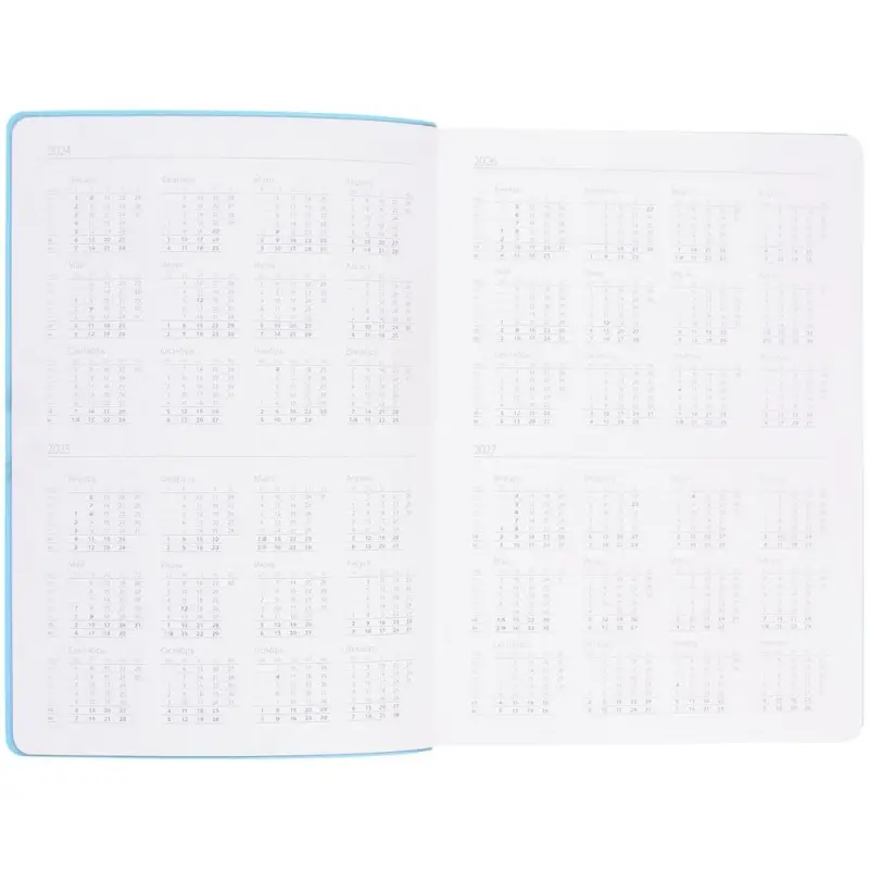 Ежедневник Flexpen Shall, недатированный, голубой