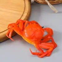 Муляж "Краб" 11х15 см, оранжево-красный