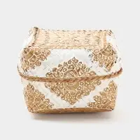 Корзинка плетёная &laquo;Манадо&raquo;, 16&times;16&times;12 см, бамбук, светлая