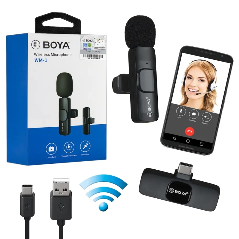 Микрофон накамерный BOYA WM-1 Type-C Микрофон накамерный BOYA WM-1 Type-C