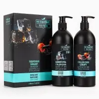 Подарочный набор мужской DREAM NATURE SPA CARE "Сила льда": шампунь 2 в 1 и гель для душа, по 500 мл