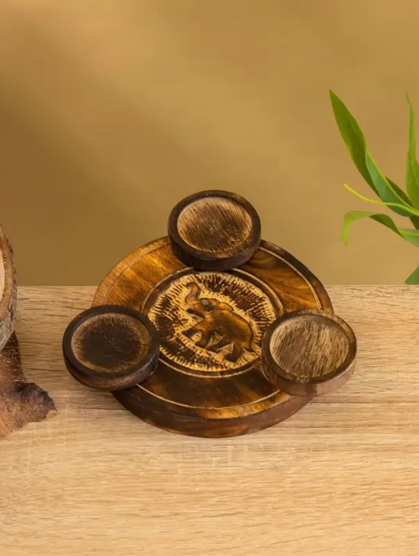 Подставка под благовония  Подставка под благовония "Слон" дерево 16,5 см