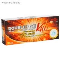 Мячи для настольного тенниса Double Fish, 1 звезда, 10 шт., диаметр 40+