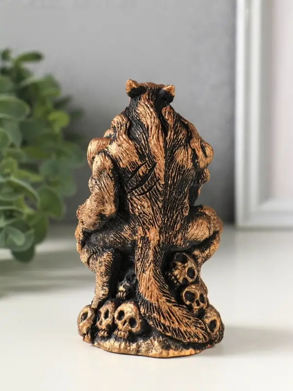 Фигурка гипс &laquo;Оборотень&raquo;, 13&times;7 см, коричневая