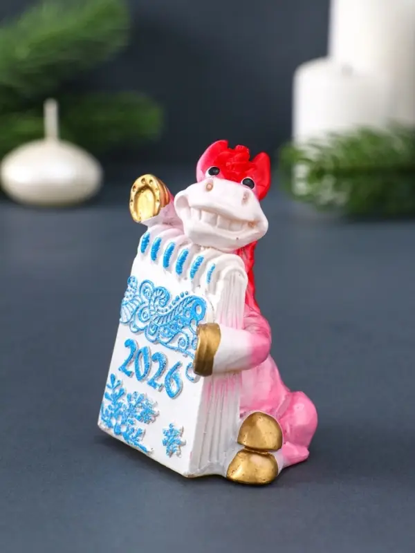 Свеча декоративная &laquo;Лошадка с открыткой&raquo; 6&times;4.5&times;8.5 см, розово-голубой