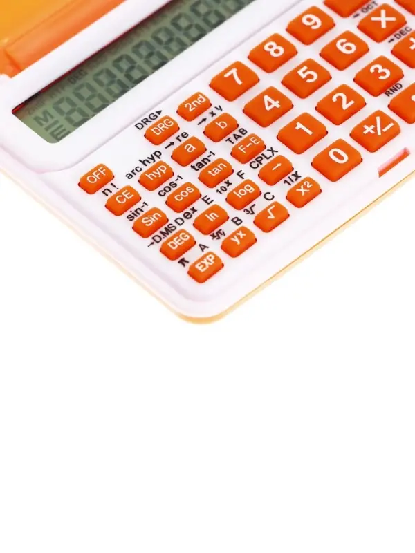 Калькулятор инженерный 10-разрядный 1006, корпус оранжевый