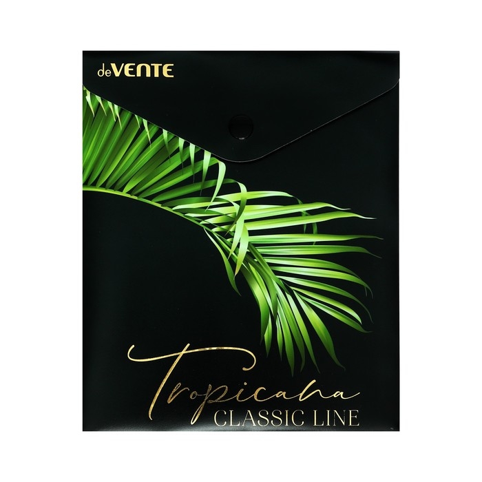 Папка-конверт на кнопке А6, 140 х 170 мм, 180 мкм, вертикальный, deVENTE Tropicana, тиснение фольгой, МИКС х 4 цвета, картонная коробка Папка-конверт на кнопке А6, 140 х 170 мм, 180 мкм, вертикальный, deVENTE Tropicana, тиснение фольгой, МИКС х 4 цвета, картонная коробка