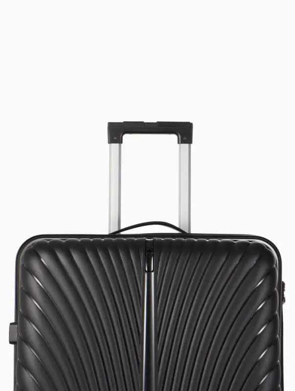 Чемодан на колёсах, 28", кодовый замок, 47&times;28&times;75 см, чёрный