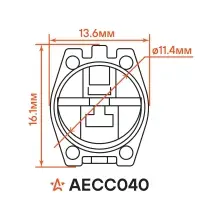Разъём 1 pin c проводами для датчика детонации Mazda 3,6, Demio