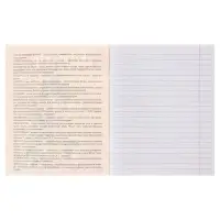 Тетрадь предметная 48 листов в линейку Calligrata «Журнал. Литература», картонная обложка