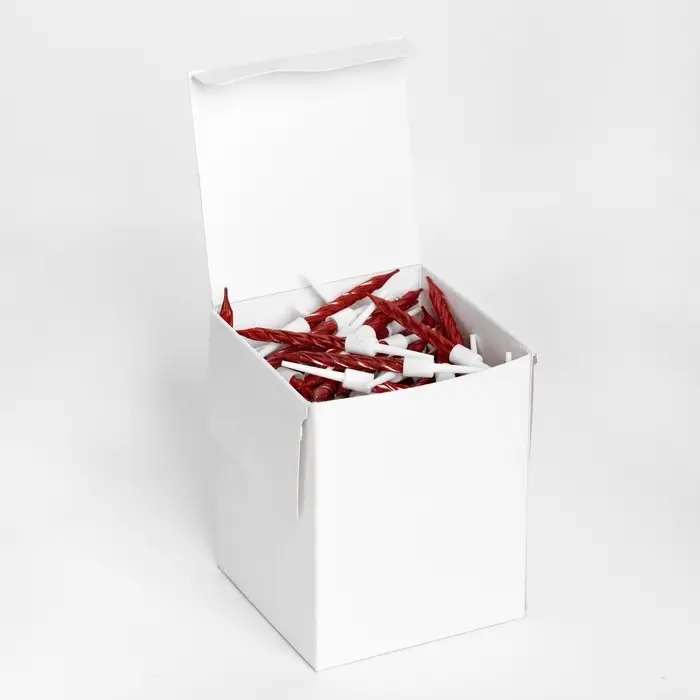 Свечи в торт &laquo;Спираль&raquo;, 200 шт., 5 см, красный металлик