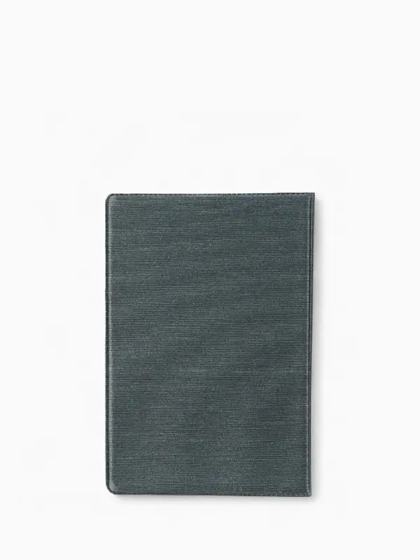 Обложка на военный билет, с гербом РФ, с тиснением, серо-зелёная